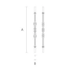 L-016 Wooden Stair Baluster Drawing