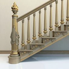 Wooden stair baluster L-060: suitable for any type of staircase