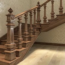 Wooden stair baluster L-079 in classic style