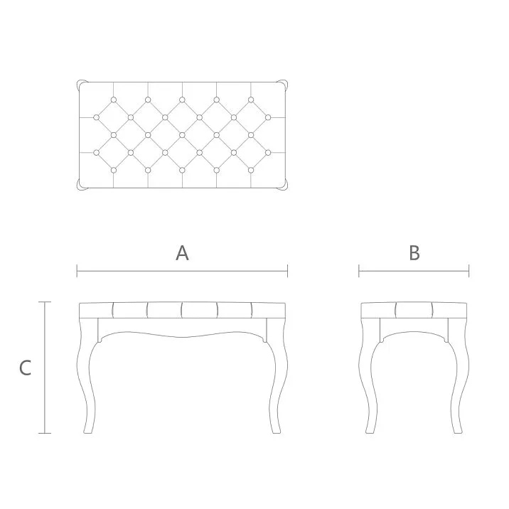 Living room furniture Marseilles 007-001 drawing