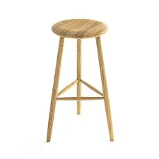 Bar stool TBR-004 from natural oak