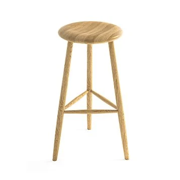 Bar stool TBR-004 from natural oak