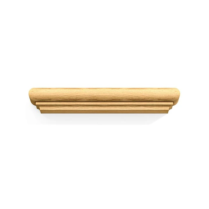 BS-009.1 pilaster base in perspective, showcasing smooth decorative lines