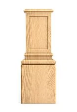 Wooden base BS-008 with carved pattern for decoration