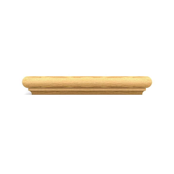 Front view of the BS-009.1 pilaster base made of natural wood