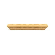 Front view of the BS-009.1 pilaster base made of natural wood