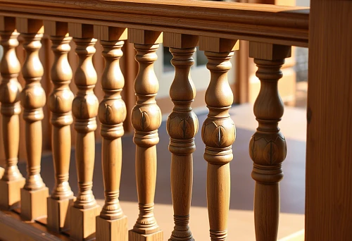 Wooden posts and balusters &mdash; masterfully crafted elements for staircase construction