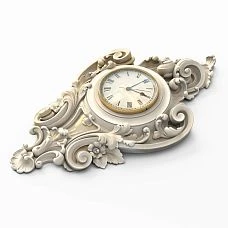 Wall clock CHPU-001 made of polyurethane, for classic interior