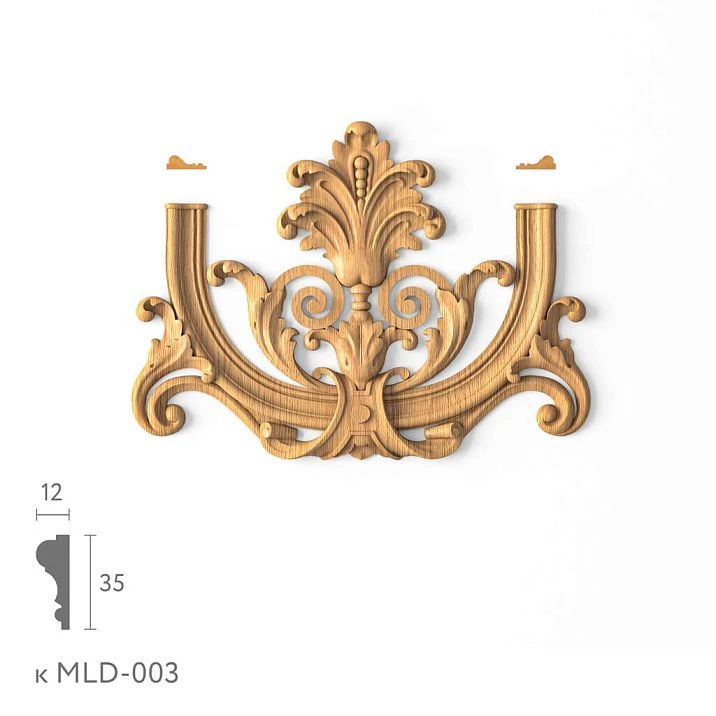 Decorative wooden element N-409