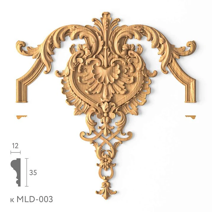 Carved decor N-411 for molding MLD-003