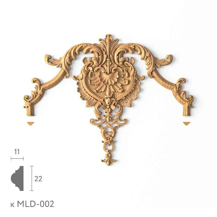 Detailed carving on the insert N-413