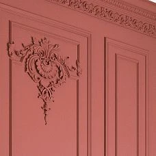 Carved Insert N-416 on wall close-up