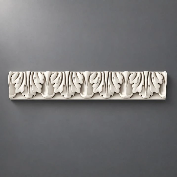 Elegant carved overlay molding KPU-004 from polyurethane for decoration