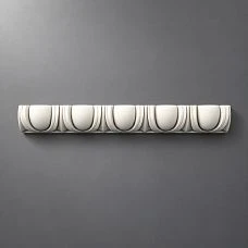 Carved molding KPU-011 for interiors made of polyurethane &mdash; monolithic structure