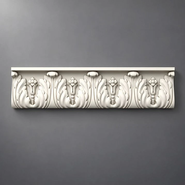 Decorative molding for doors KPU-012 made of polyurethane, for walls and ceilings