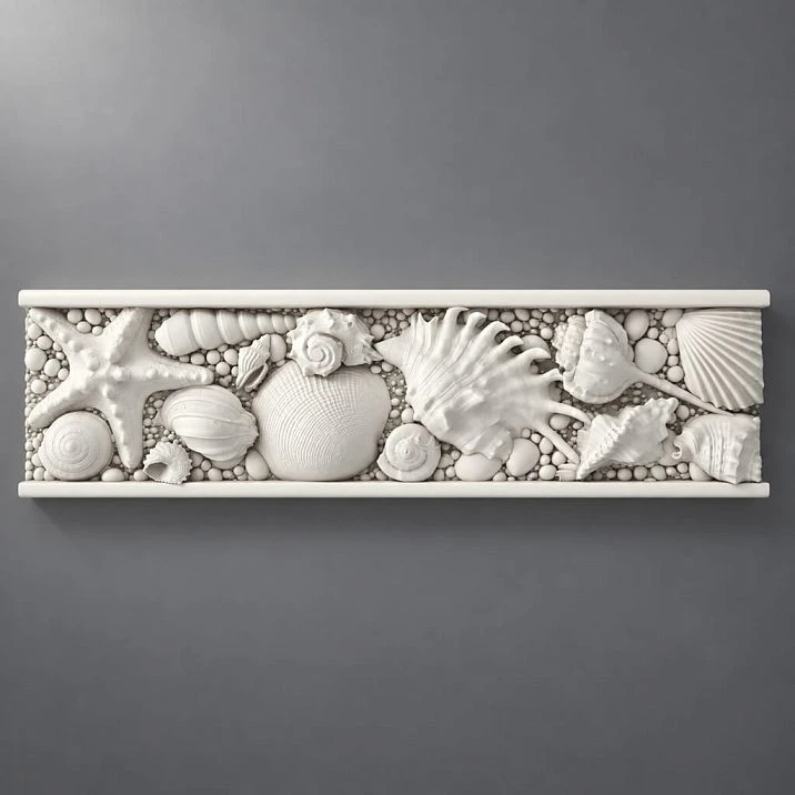 Decorative applique KPU-091, polyurethane molding for wall finishing