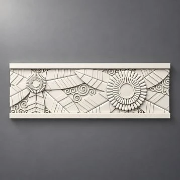 Wall molding KPU-103, polyurethane trim, buy in Moscow