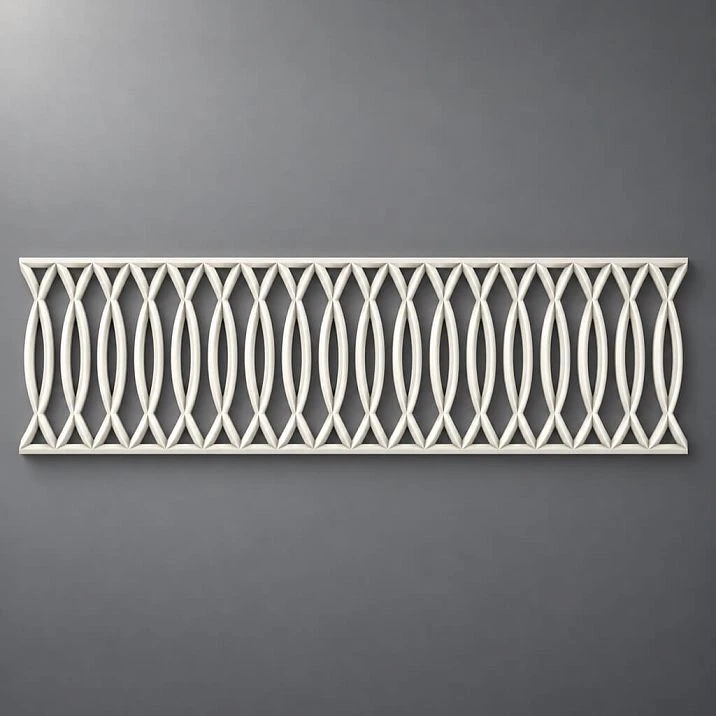Carved polyurethane applique KPU-114 &mdash; quality molding for wall decoration for furniture grille pattern