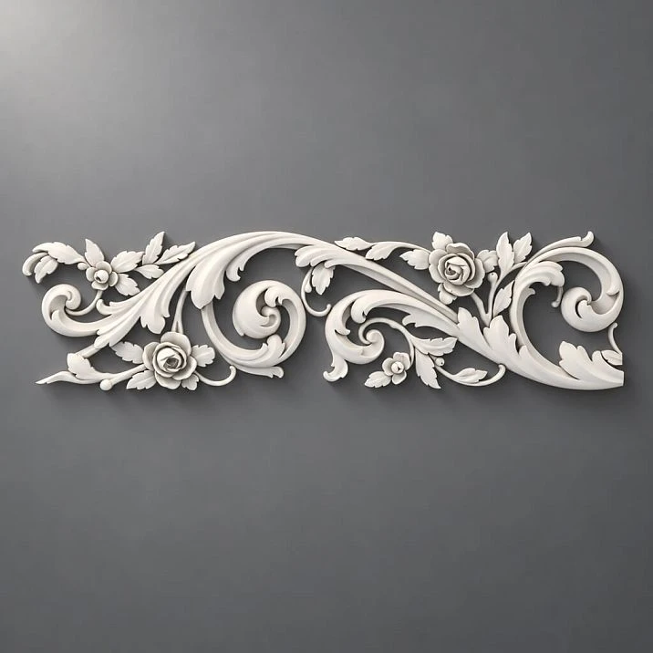 Decorative polyurethane molding KPU-130 120&times;17&times;930 mm