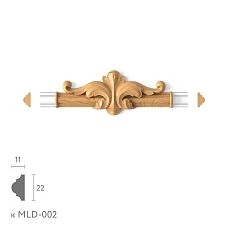 Decorative connecting element N-400.1 made of wood