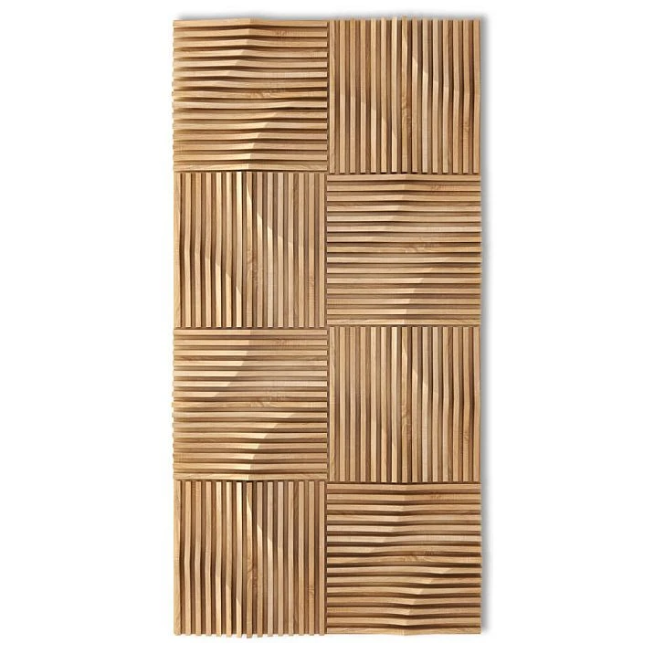 DP-002 panels with vertical and horizontal slatted pattern joint, 8 pcs.