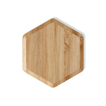 Wooden panel DP-003 in the shape of a honeycomb made of natural wood &mdash; a three-dimensional hexagonal wall panel