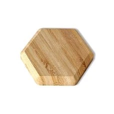 Wooden honeycomb tile DP-003 with chamfered edges for decorative wall finishing