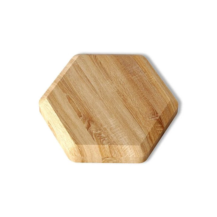 Wooden honeycomb tile DP-003 with chamfered edges for decorative wall finishing