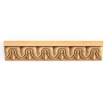 Interior molding with floral pattern, molding K-002
