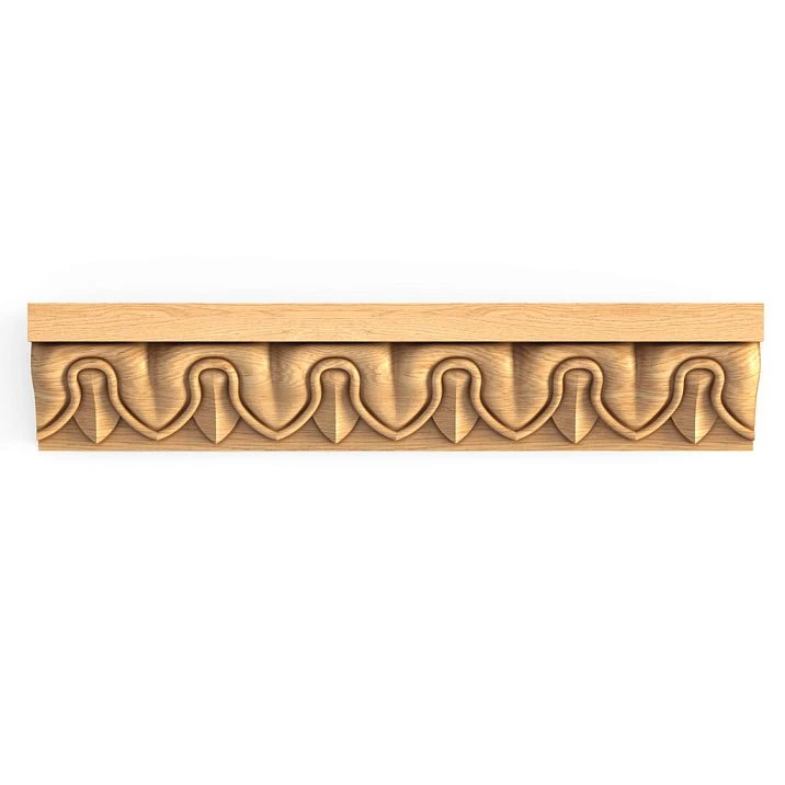 Interior molding with floral pattern, molding K-002