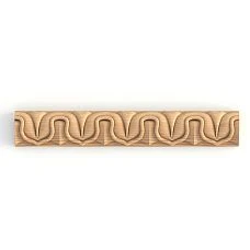 Wooden Molding K-004 with a classic botanical pattern 'marsh leaf' for creating elegant decorative accents in furniture and room finishing.