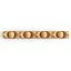 Wooden molding K-020 (A=11 C=8 L=2000 mm) (Oak, Prestige)