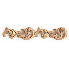 Interior with wooden carved decoration, molding K-043 for walls and furniture