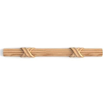Wooden interior rails on shelf stock, perfectly processed and prepared for wall design.