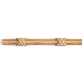 Wooden interior rails on shelf stock, perfectly processed and prepared for wall design.