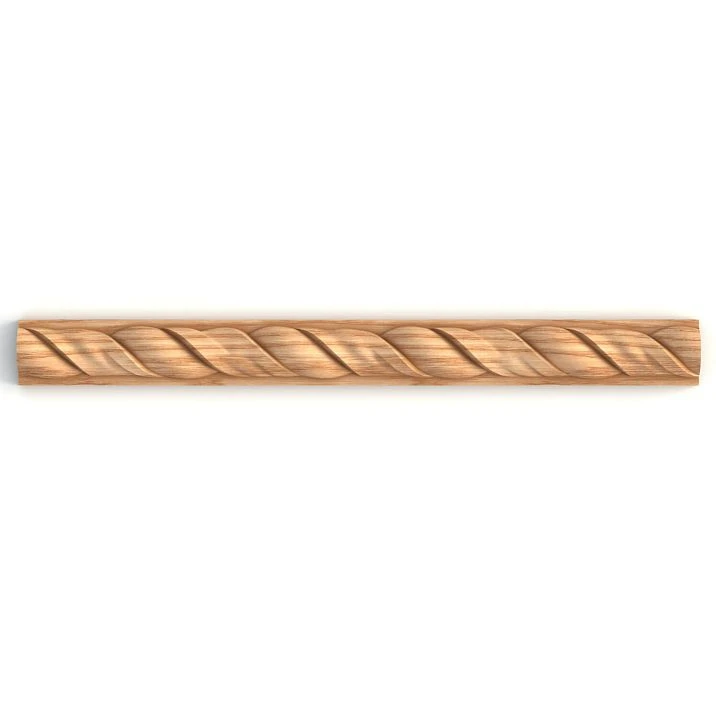 Decorative Molding K-075 made of oak or beech with a carved braid pattern