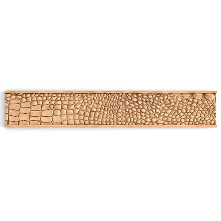 Carved molding K-093 with crocodile leather imitation