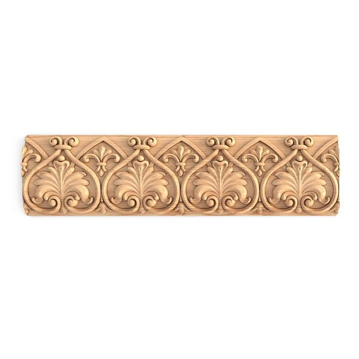 Carved molding K-126 from oak for elegant interiors