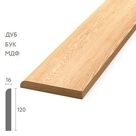 Wooden skirting board / door casing PLT-005