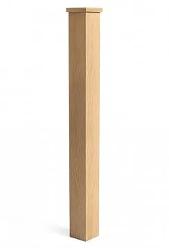 View of wooden post for staircase