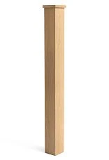 View of wooden post for staircase