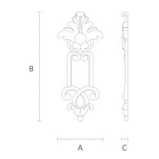 Wooden Carved Item N-2101 Drawing