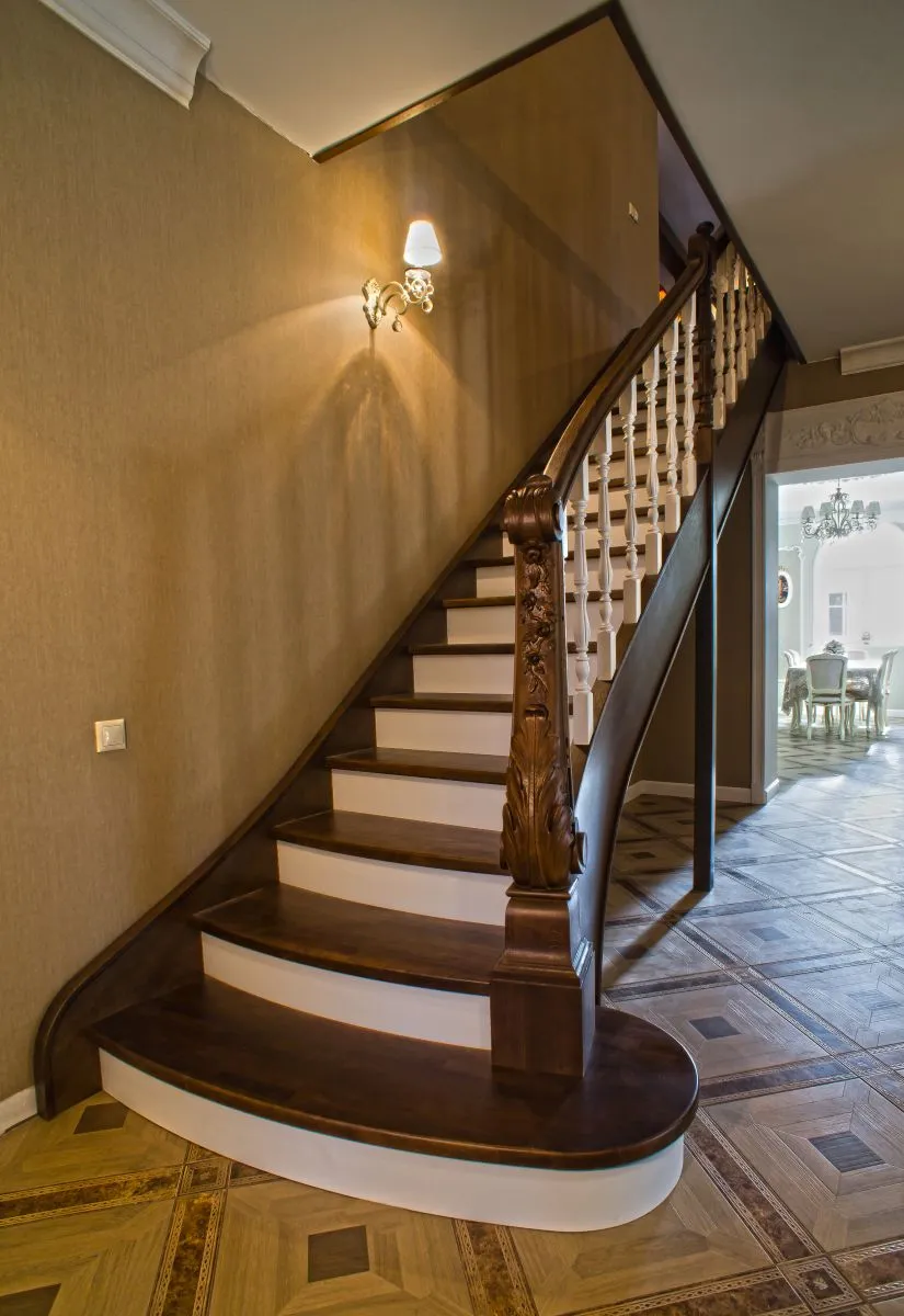 DIY wooden staircase