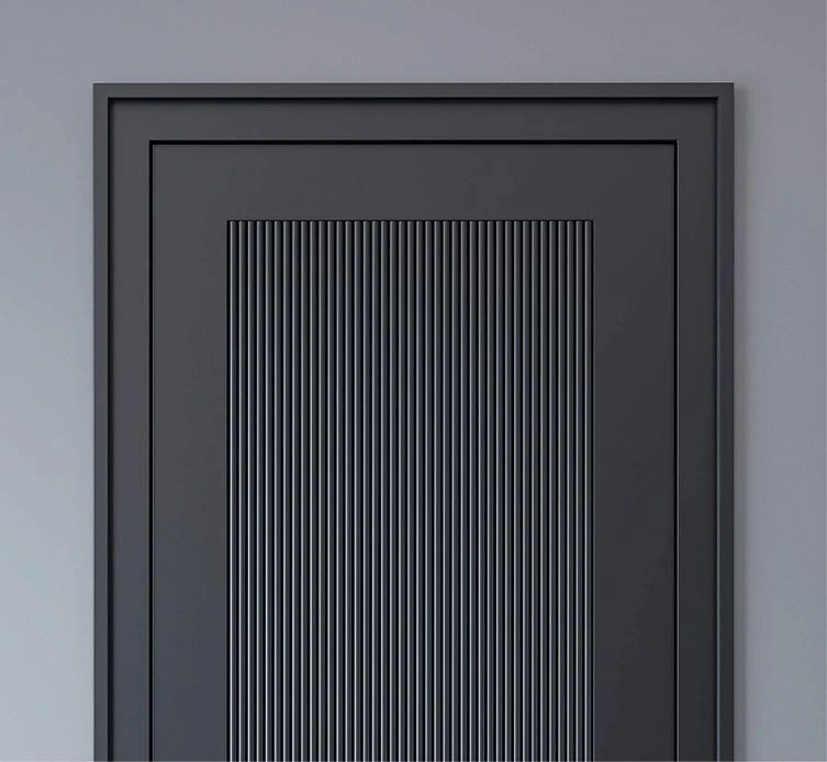 Decorating an interior door with a primed slatted panel PAN-002