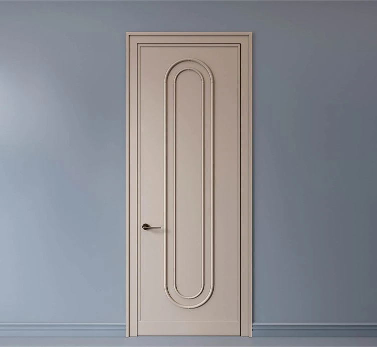 Idea for decorating a door in Japandi style CPU-3.1