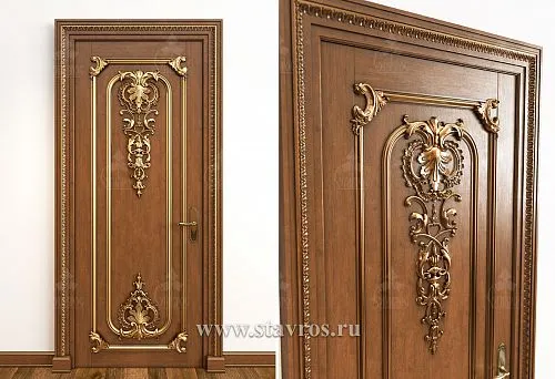 Palatial style doors, gilded doors