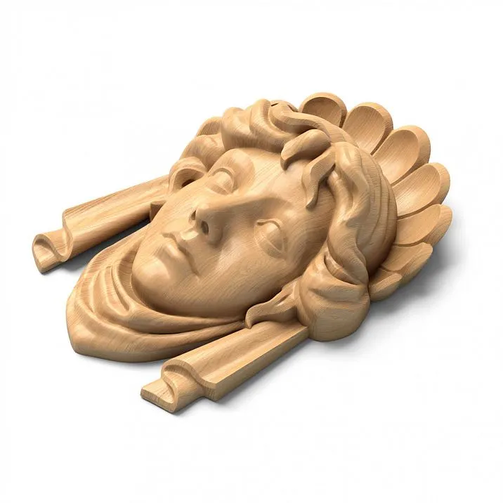Female mask for creating a luxurious atmosphere