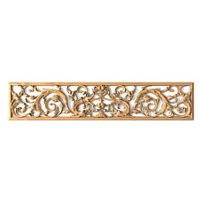 Rectangular plate made of oak or beech wood N-176 with carving