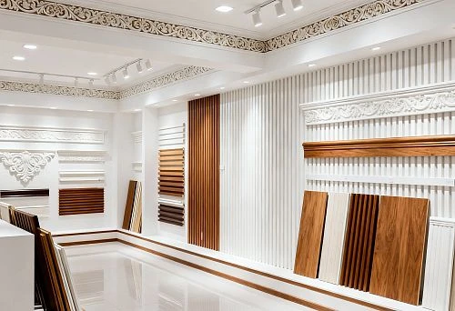 Exhibition of Decorative Elements Made from Wood and Polyurethane