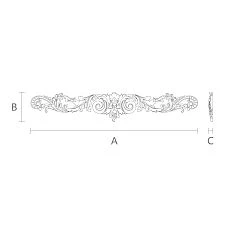 Wooden Inlay with Branch Pattern N-248 for Interior Decoration Drawing